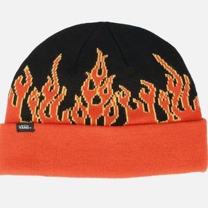 VANS Flame Beanie, red/black/yellow